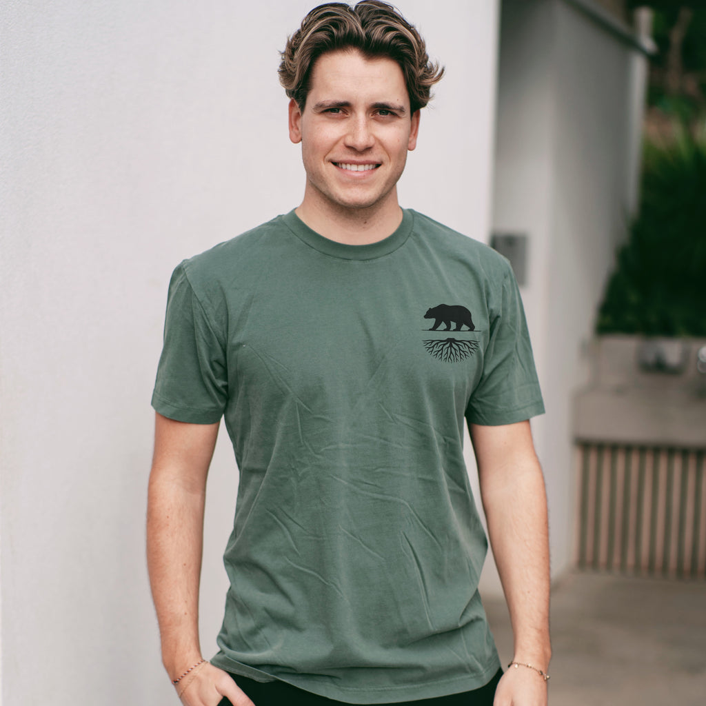 Big Bear Roots Vintage Tee | Alpine Green