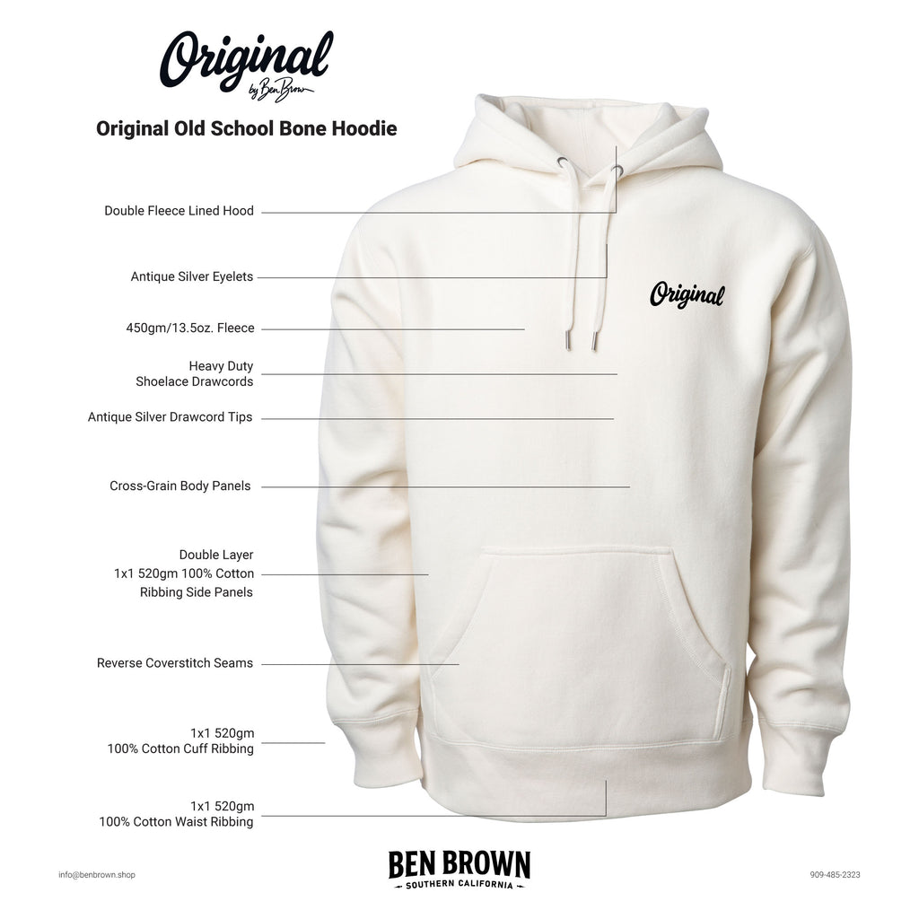 Original Old School Bone Hoodie | Ben Brown Southern California